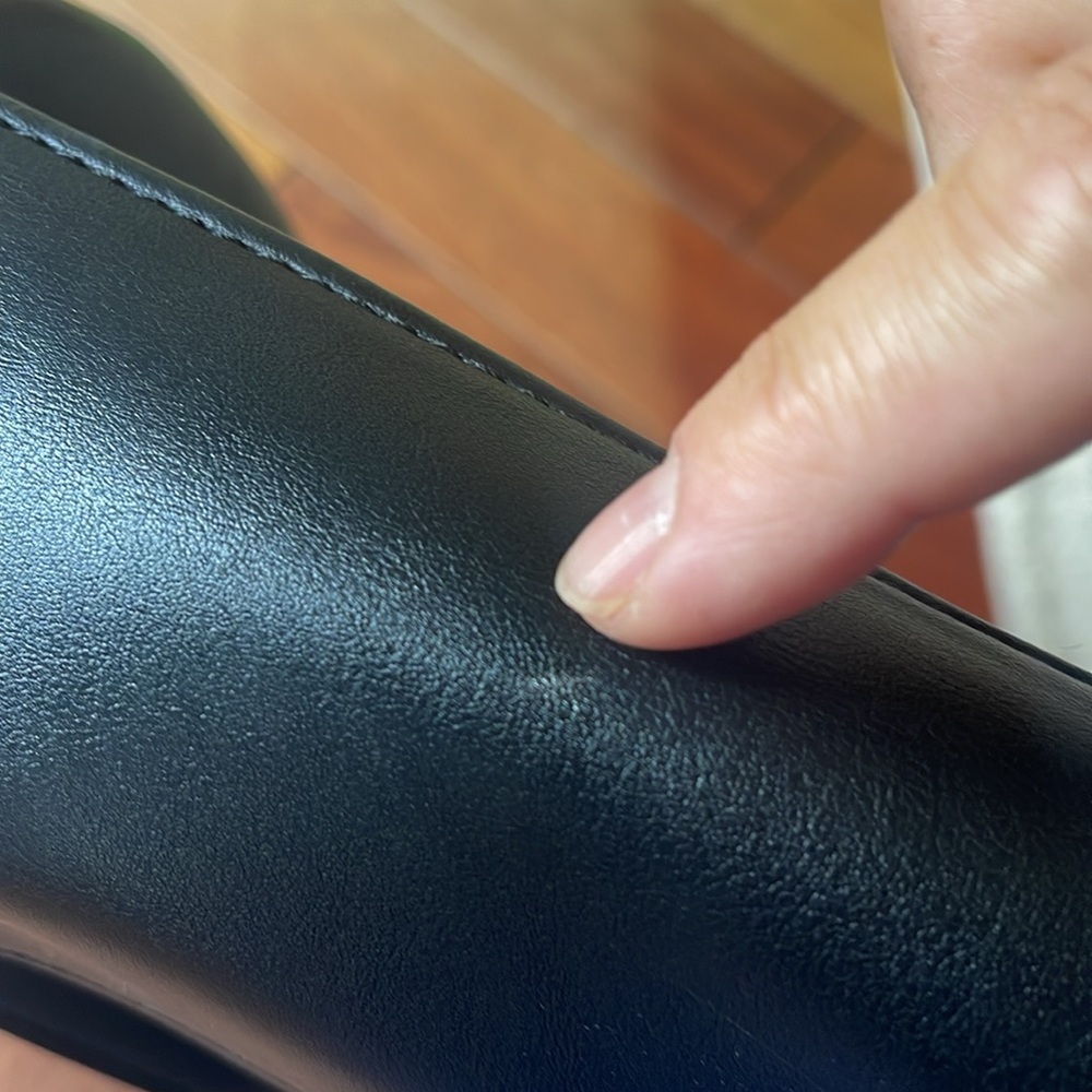 Black Leather Nine West Backpack - Picture 13 of 13